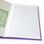 Cuaderno Escolar America  Tapa Dura X42 Raya Lila